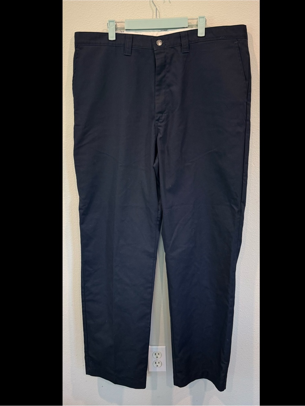 Dickies Industrial Comfort Waist Pants Men’s 40x34 Navy Flat Front Work Uniform